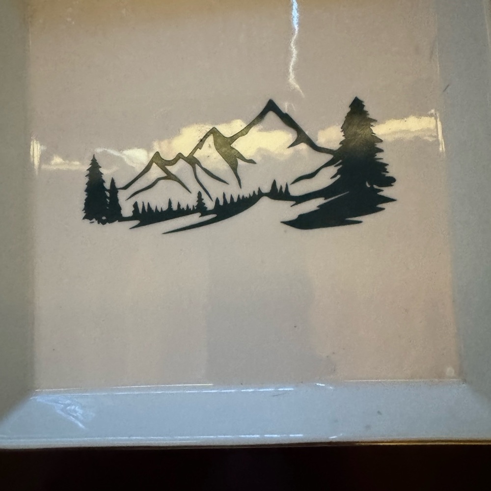 Mark & Graham Black Mountain and Pine Catchall for coins or jewelry or remotes